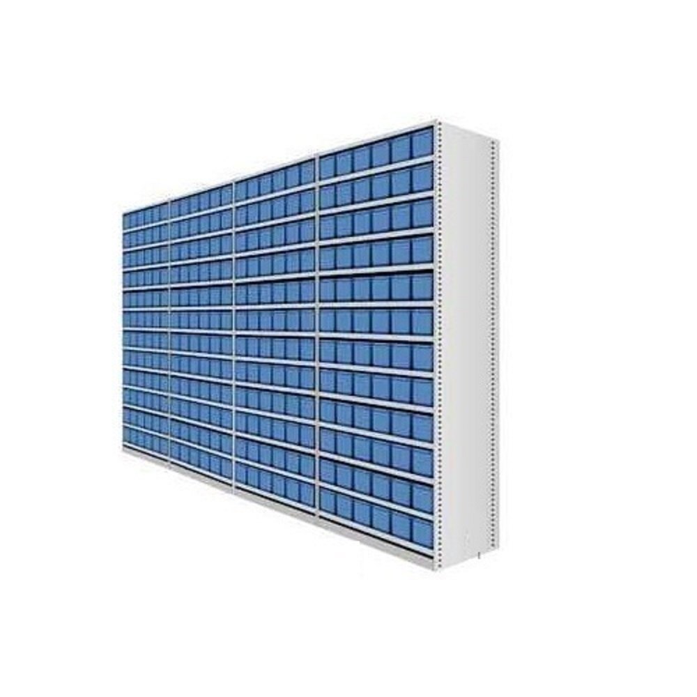 Blue & Light Grey CRCA steel Alkon Shelving System, For Office, 288 Shelves