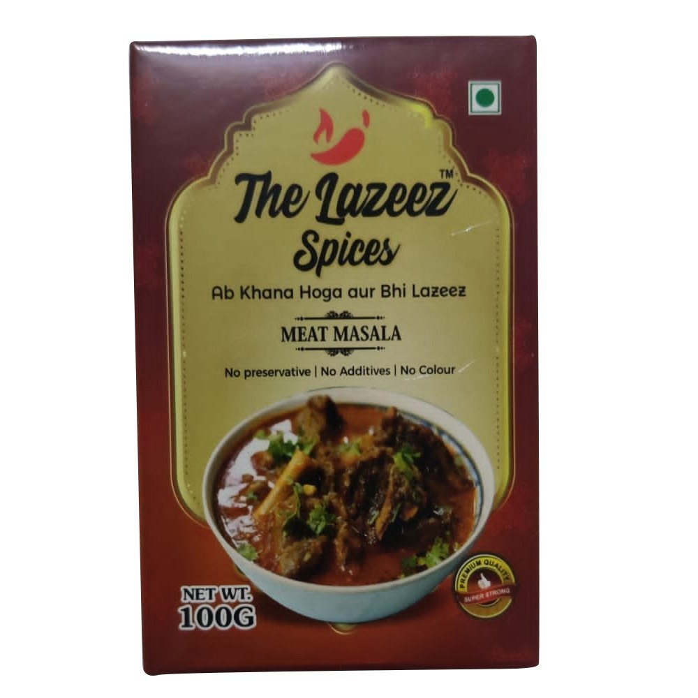100g Lazeez Meat Masala, Packaging Type: Box