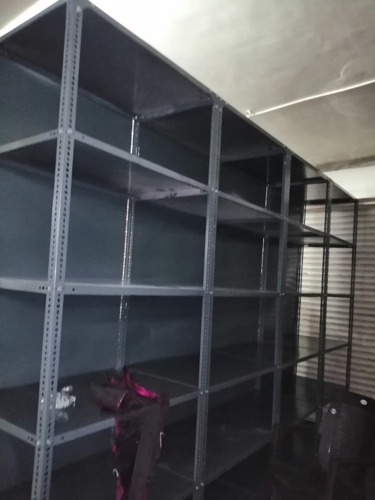 Slotted Angle Steel Rack, For Warehouse, Height: 8feet