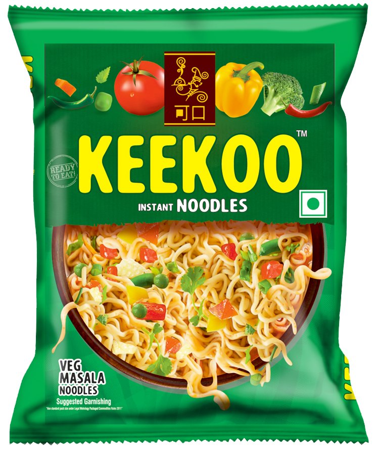 Wheat Flour KEEKOO Ready to Eat Noodles - Veg Masala Flavour, Packaging Size: 30 Gm