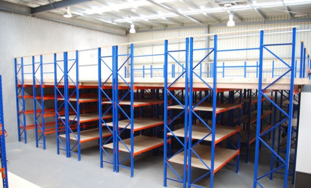 Blue New Design Rack Support Mezzanine Floor