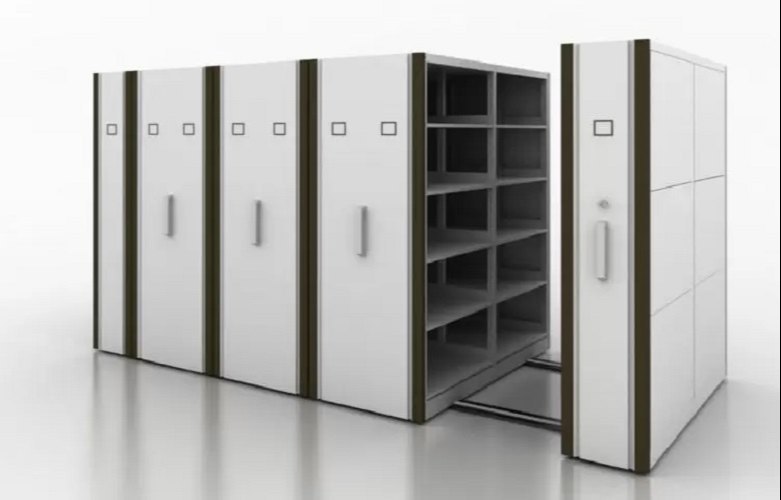 Warehouses Mild Steel Industrial Mobile Compactor, For File Storage