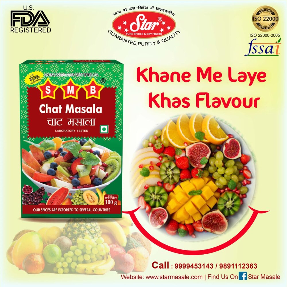 STAR Chat Masala, Packaging Size: 100 g, Packaging Type: Box