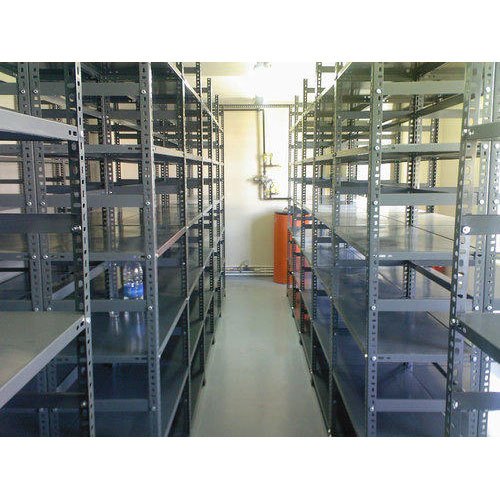 Color Coated Gray Slotted Angle Steel Racks
