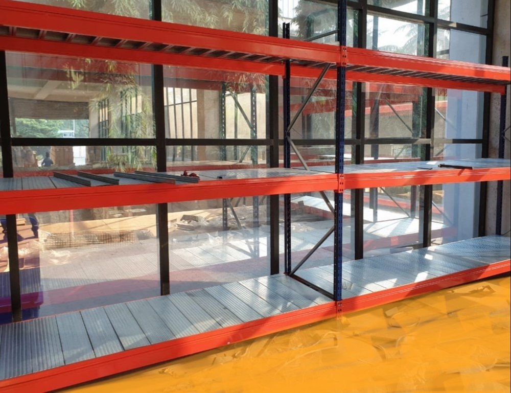 10000 Mm (max.) Paint Coated Long Span Shelving Storage Racks