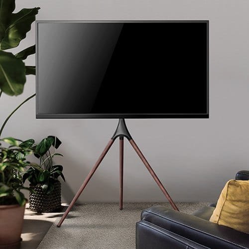 branded Black TV Stand, In Home