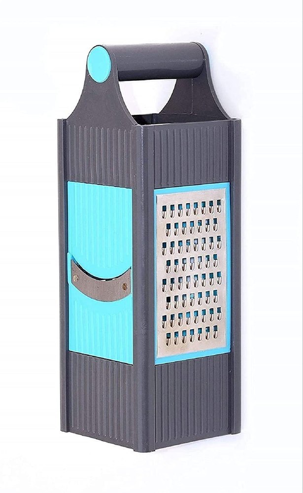 Grey And Aqua SS And Plastic 4 In 1 Multi Slicer Grater, For Vegetable Slicing And Grating