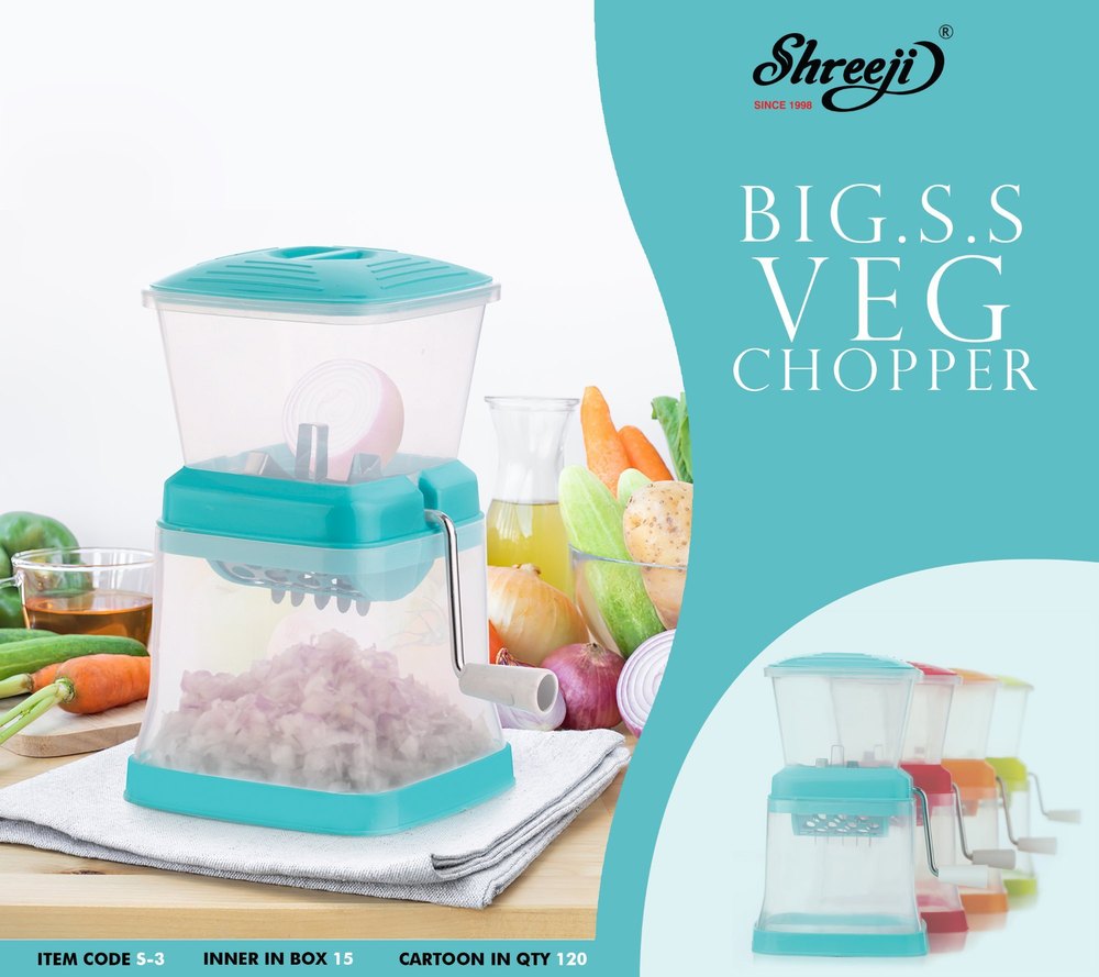 Shreeji Steel, Plastic Onion And Vegetable Big Chopper