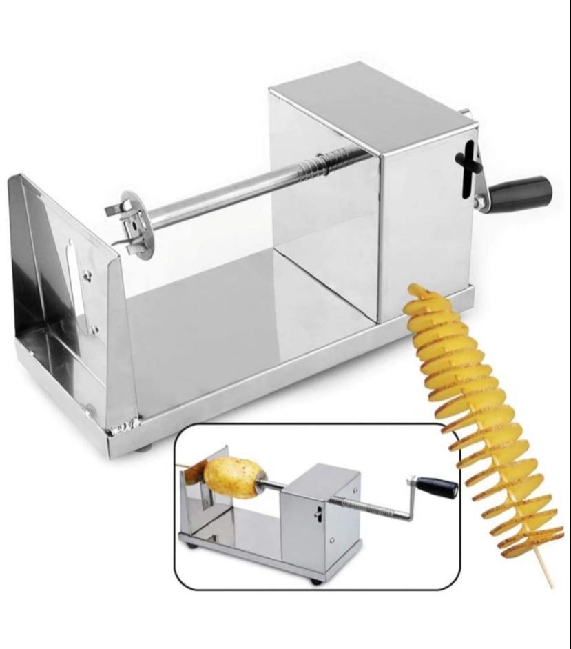 Silver Stainless Steel Potato Spring Machine, For Kitchen