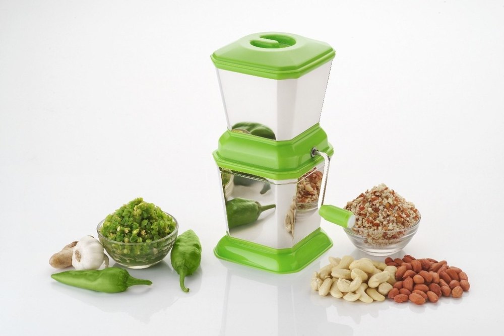 Multicolor Plastic & Stainless Steel SS Advance Chilli Cutter With Lid, For Home & Kitchen