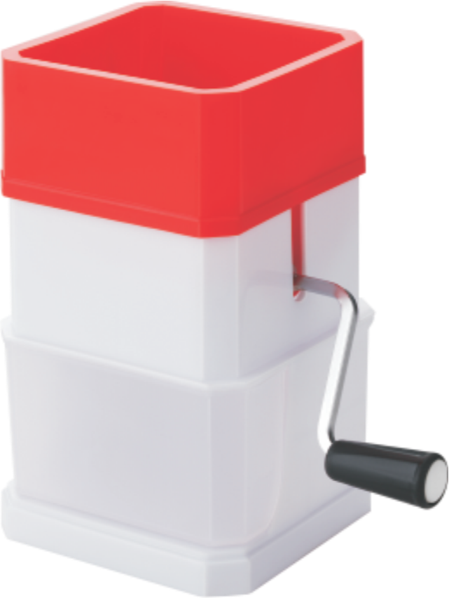 Smita White and Red Plastic Chilly Cutter