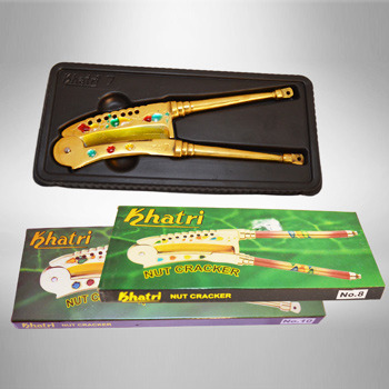 Green Stainless Steel KHATRI NUT CRACKER (SAROTA