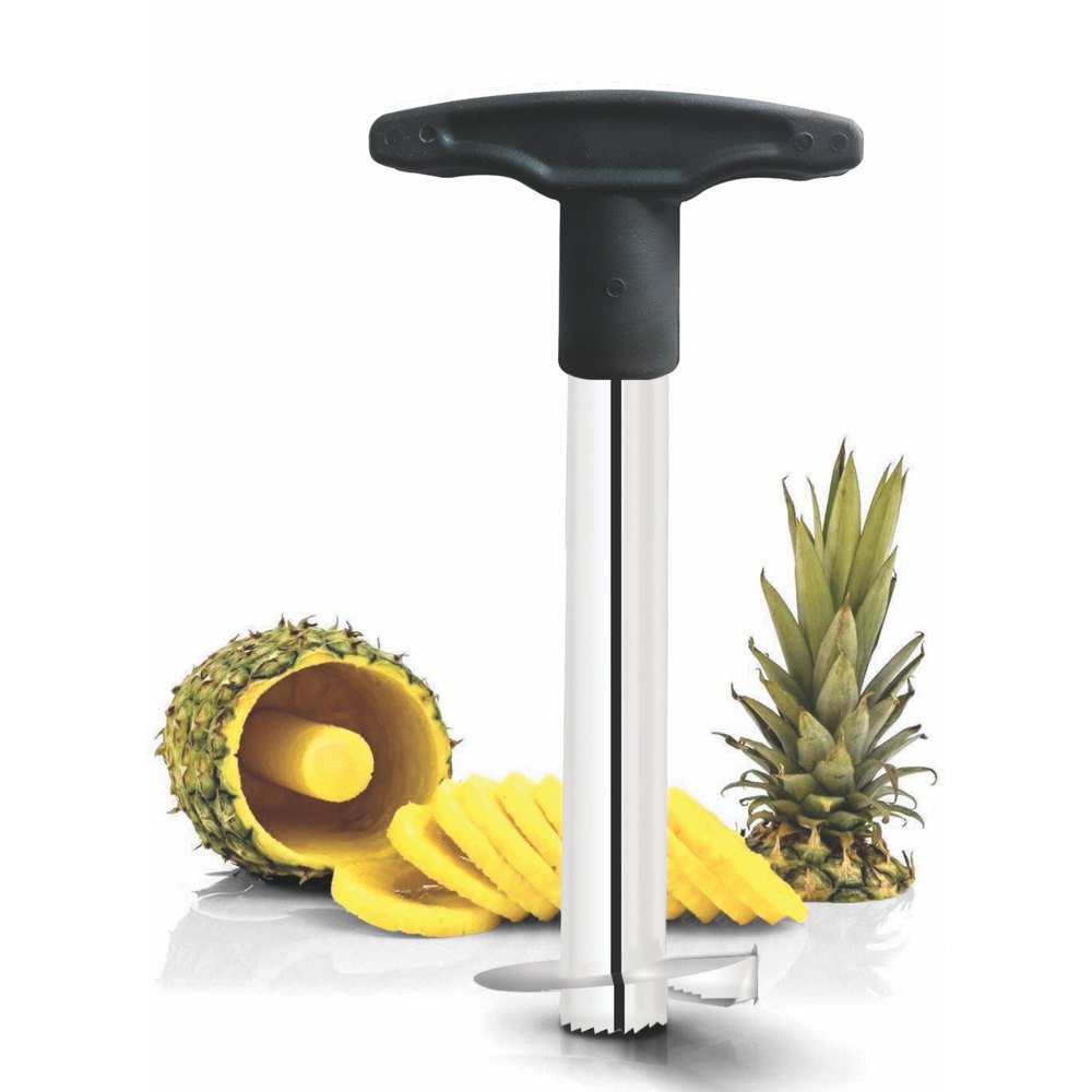 MRK Silver and Black Pineapple Cutter Slicer, For Kitchen