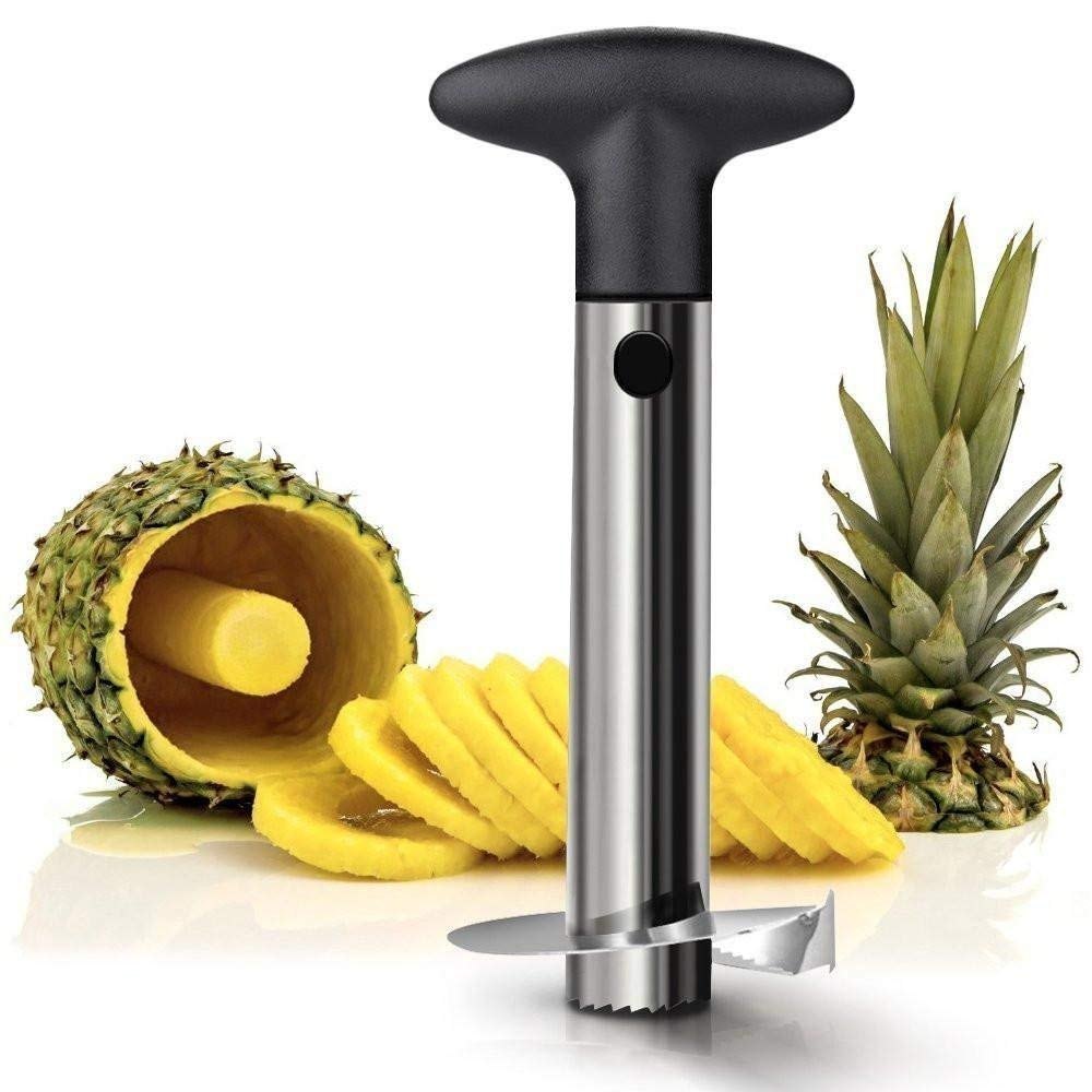 Stainless Steel Pineapple Cutter and Fruit Peeler Corer Slicer Kitchen Knife