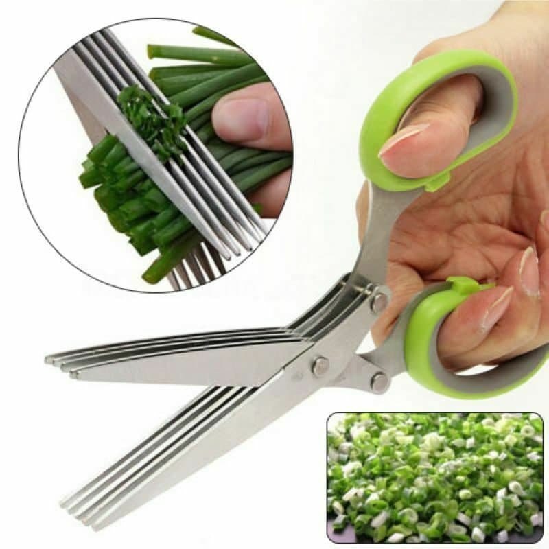 Stainless Steel Multi-functional 5 Blade Scissor