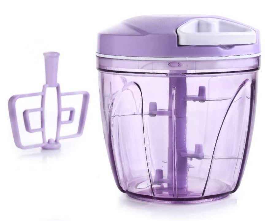 Multicolor Plastic Hand Chopper (900ml)