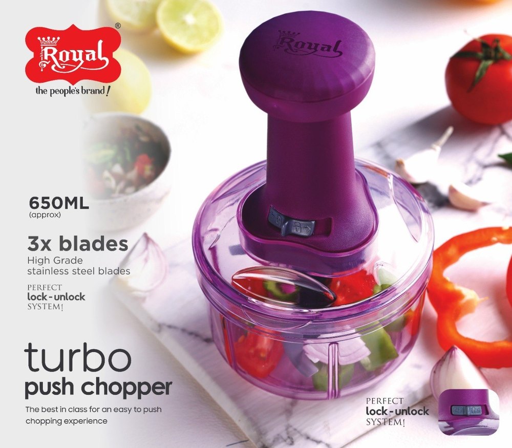 Magenta Manual Push Chopper