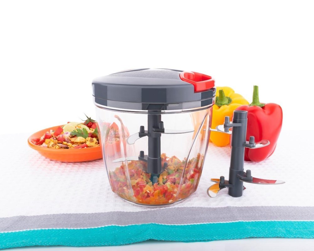 Purple 950ml Plastic Manual Kitchen Chopper