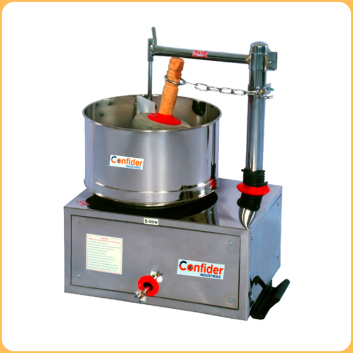 Confider Industries 3 ltr Table Top Grinder for Wet Material Steady Type, For Domestic