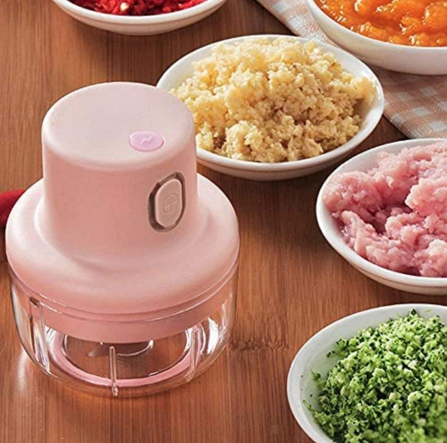 Plastic Portable Electric Mini Vegetable Chopper