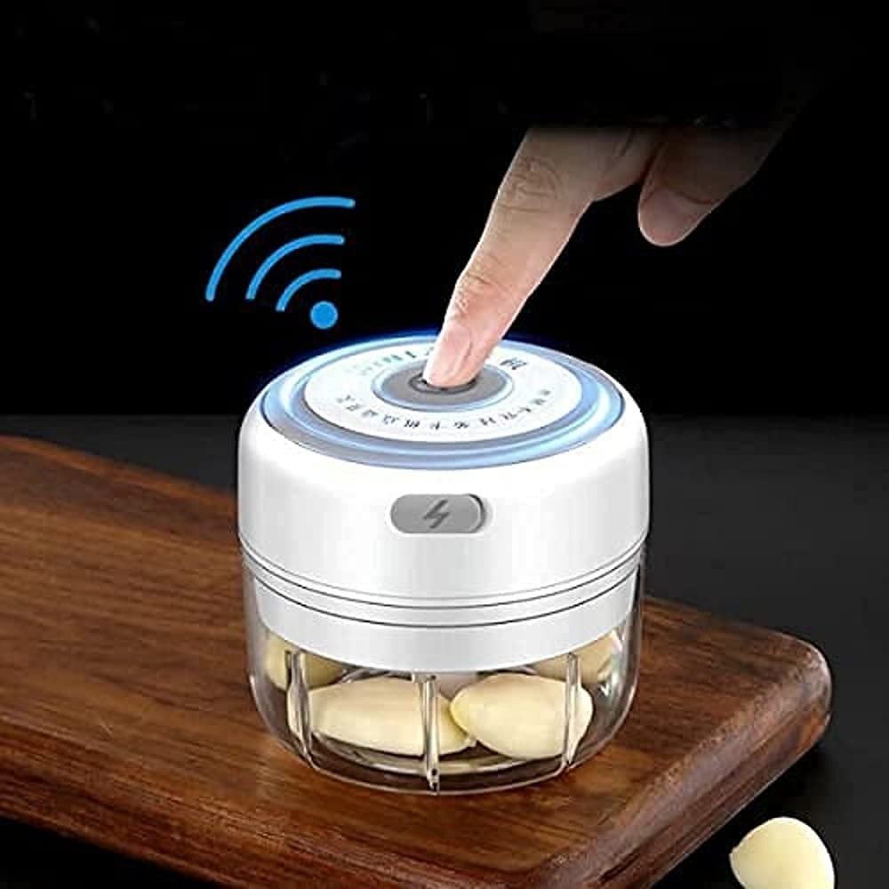 Plastic White 100ML Mini Garlic Chopper, For Home & Kitchen