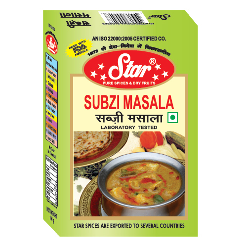 Star Masale Powder Sabzi Masala, Store In A Cool And Dry Place