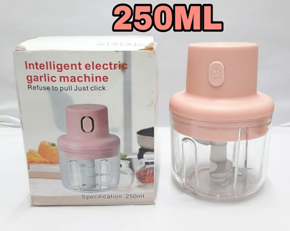 Plastic Pink Usb Mini Garlic Chopper