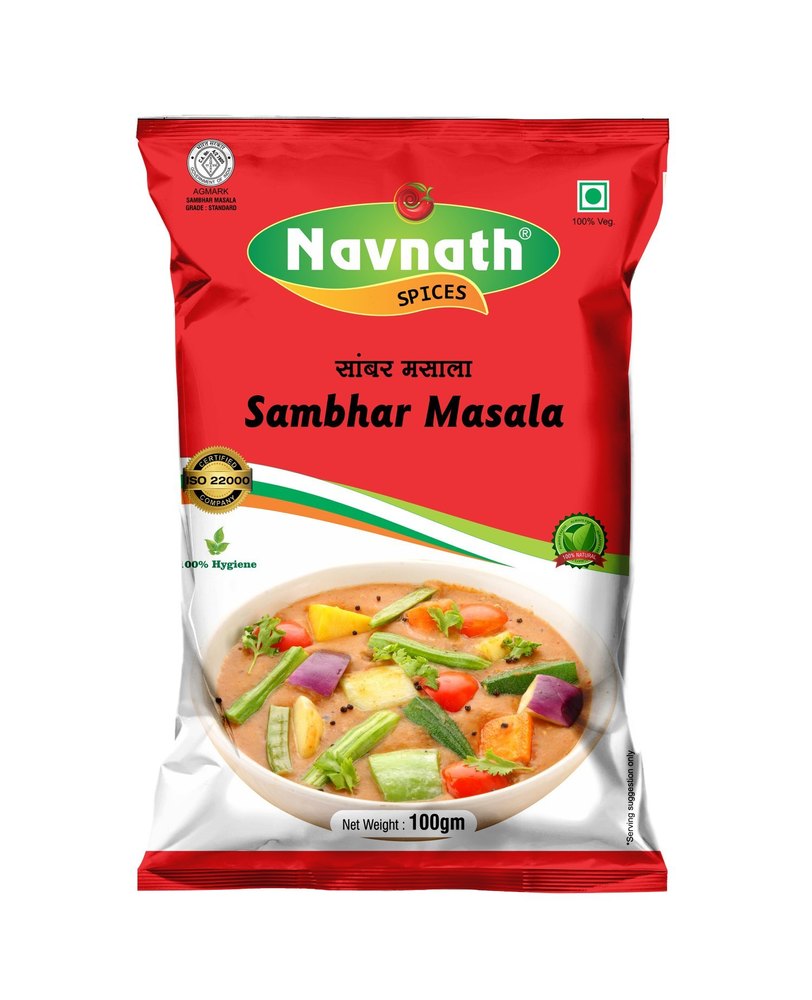 Navnath Sambhar Masala - 100Gm, Packaging Type: Pouch