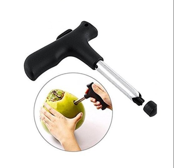Stainless Steel Silver Coconut Opener