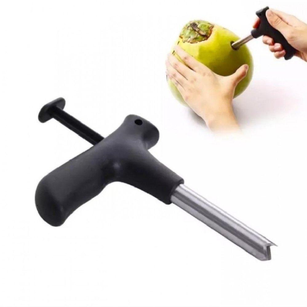 Stainless Steel Black Coconut Opener, For Home