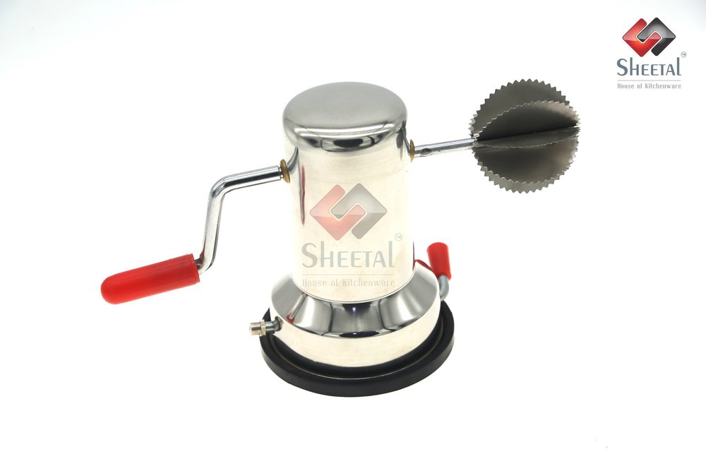 Silver Manual Stainless Steel Coconut Scraper
