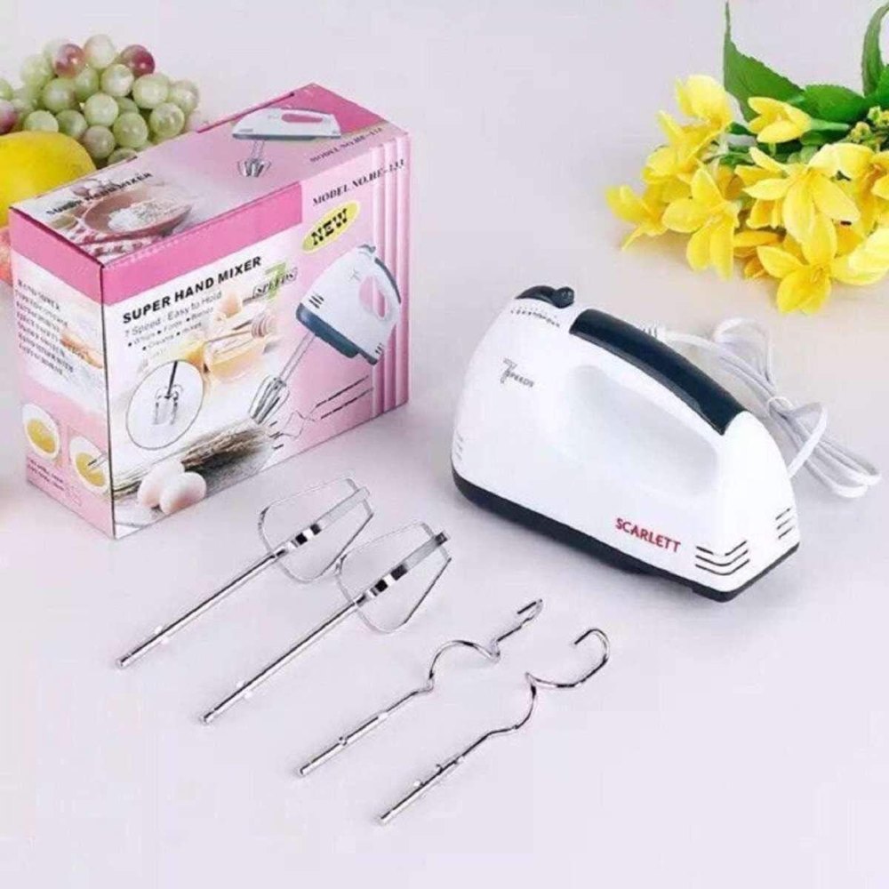 White Scarlett Super Hand Mixer, For Commercial, Blade Material: Stainless Steel