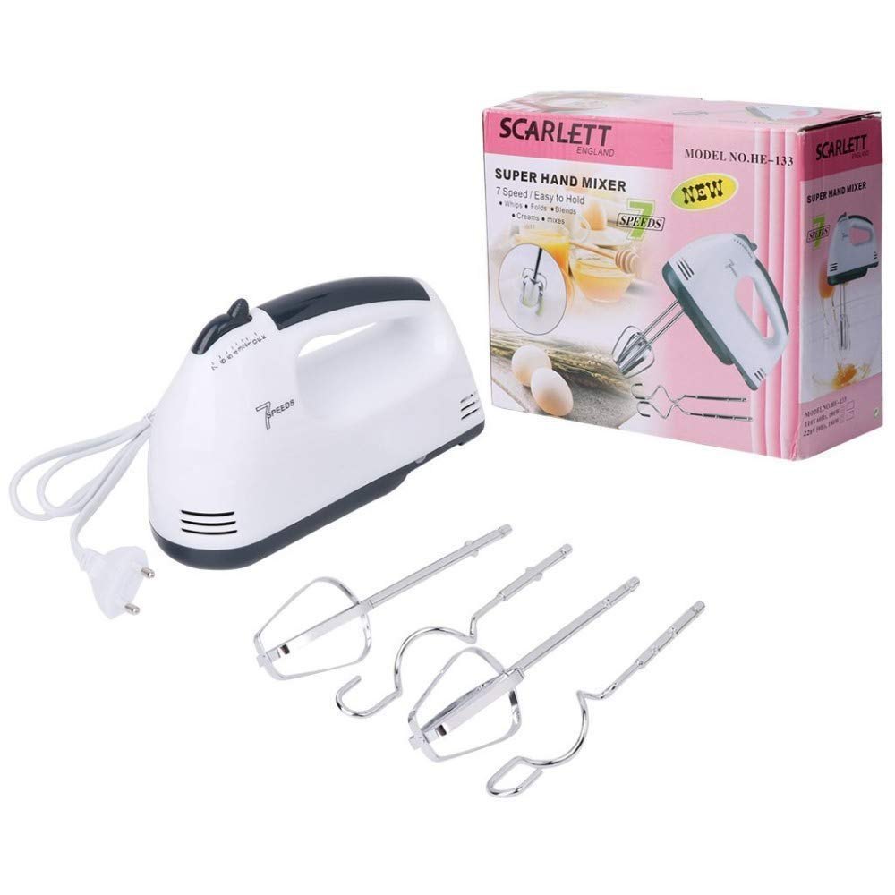 PLASTIC Scarlett Hand Mixer, For Personal, 200-300 Watt