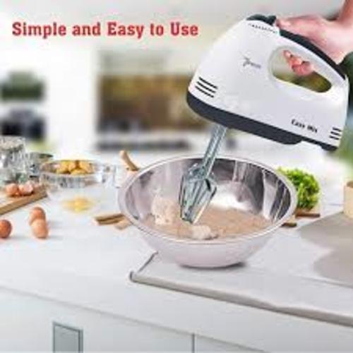White Scarlet Hand Mixer, For Personal, Blade Material: Stainless Steel