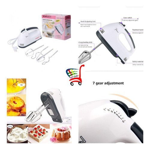 Scarlett Stainless Steel Scarlet Super Hand Mixer, For Kitchen