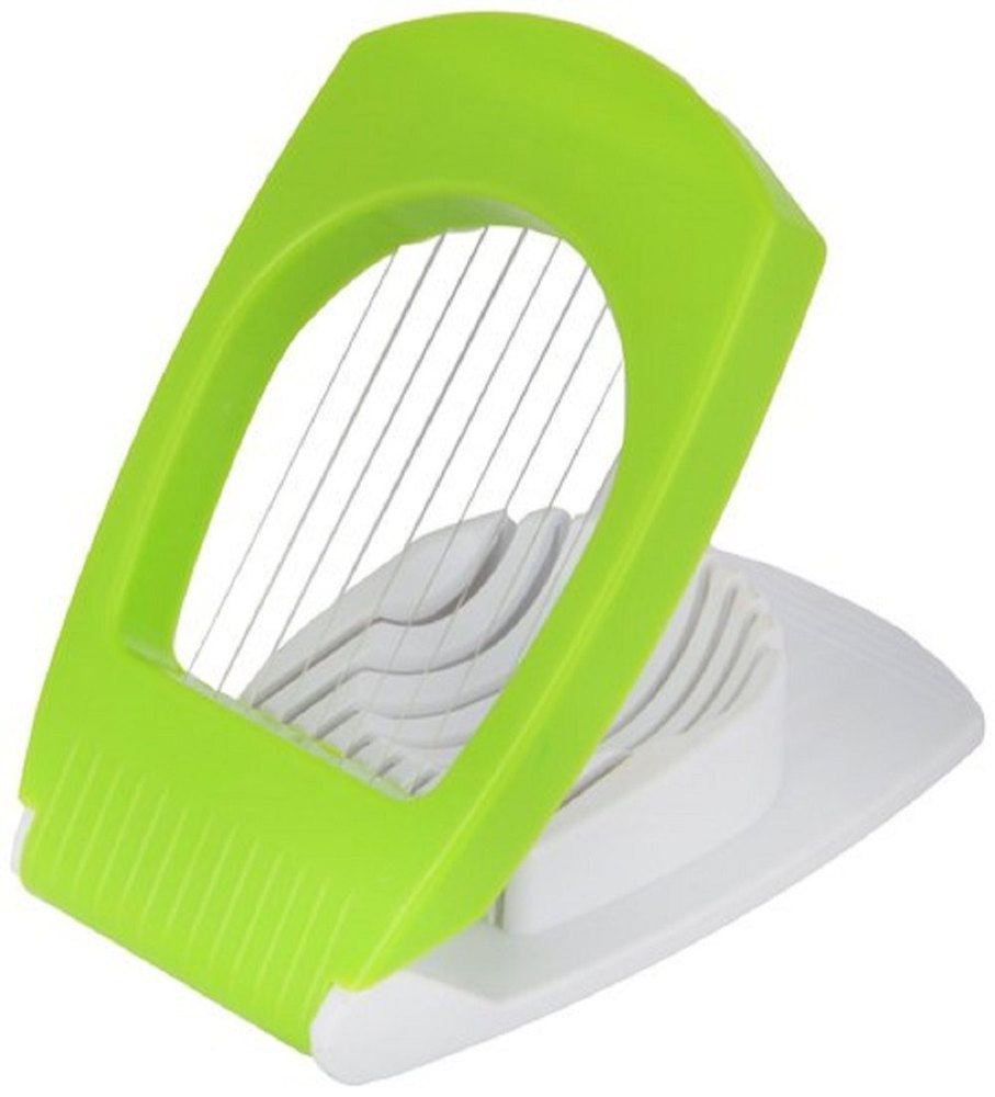 Green and Yellow SS Blade Egg Cutter, For Kitchen