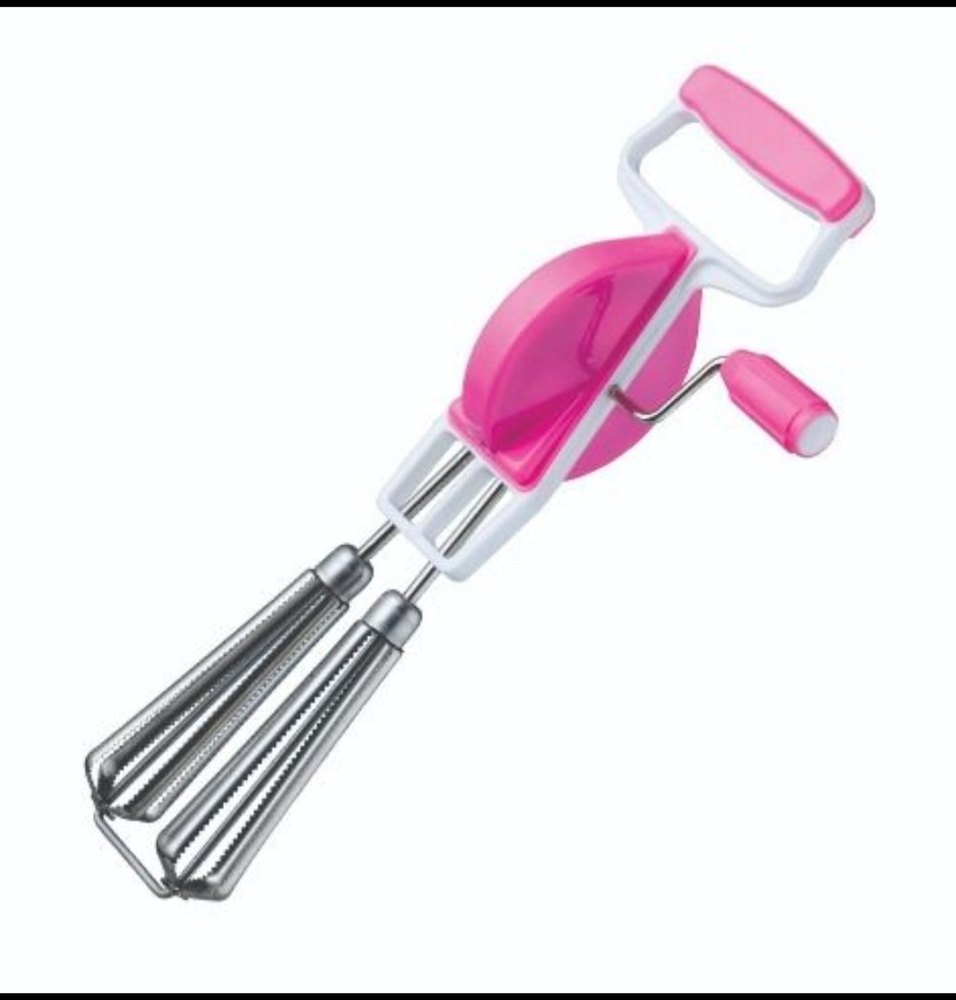 Multicolor Manual Plastic Hand Beater
