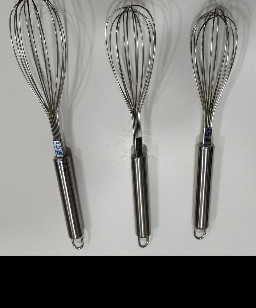 Silver Manual Egg Whisk