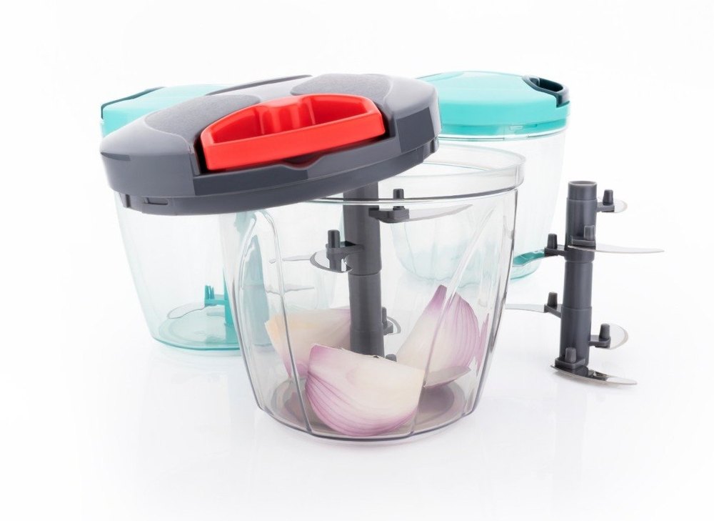 Green Plastic 1000ml Big Hand Chopper