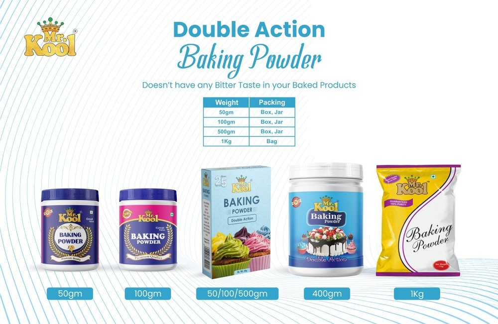 White Mr Kool Baking Powder, India, Ahmedabad