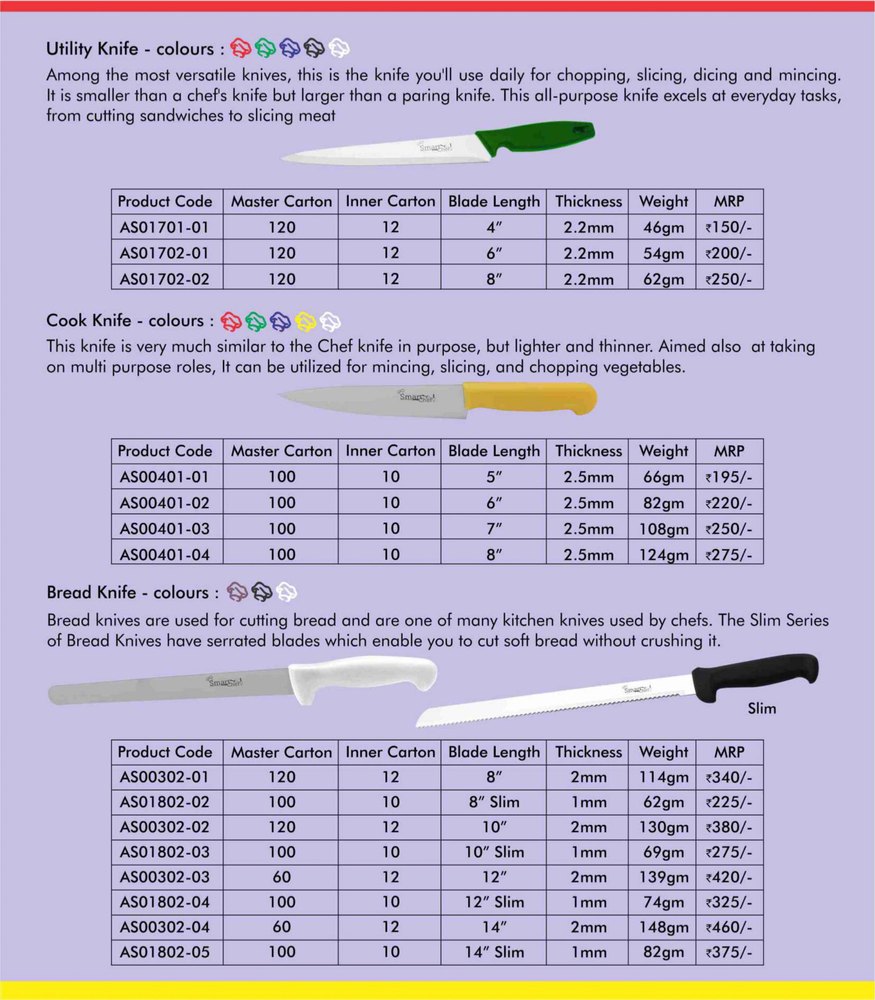 Stainless Steel Knives