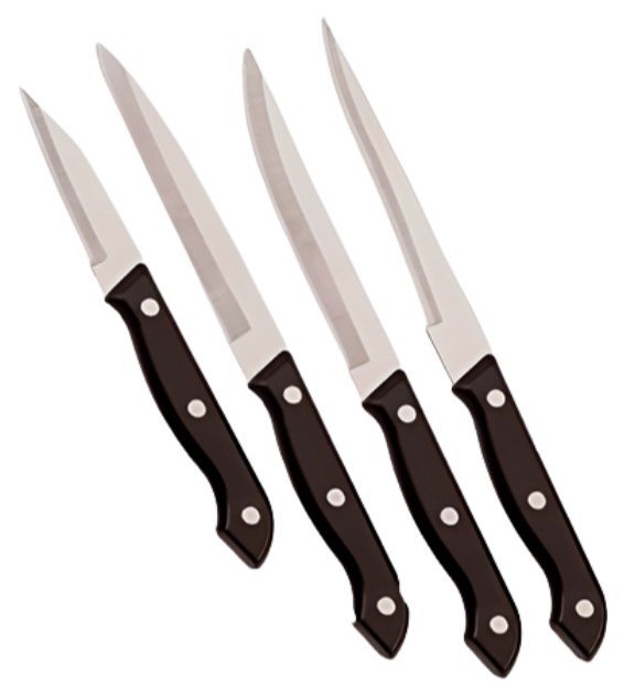 Black Stainless Steel Knife Set, For Home