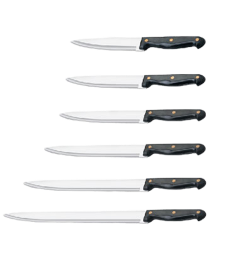 Nephy Black Kitchen Knife Set