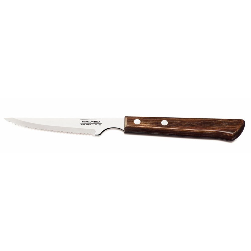 Stainless Steel With Polywood Handle Brown Steak Knife Polywood Handle Cover