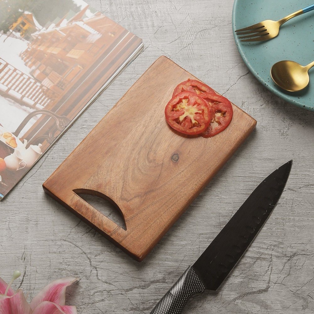 Natural Wooden Chopping Board (Acacia Wood), For Kitchen