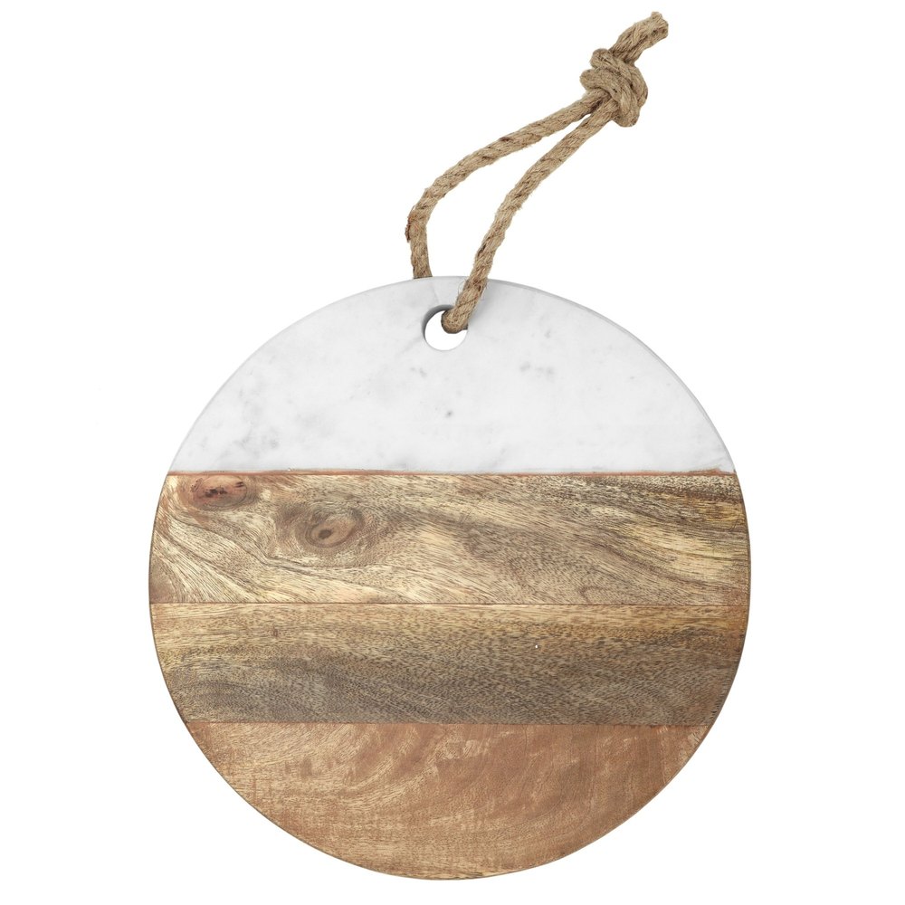 Marble And Wood Chopping Board