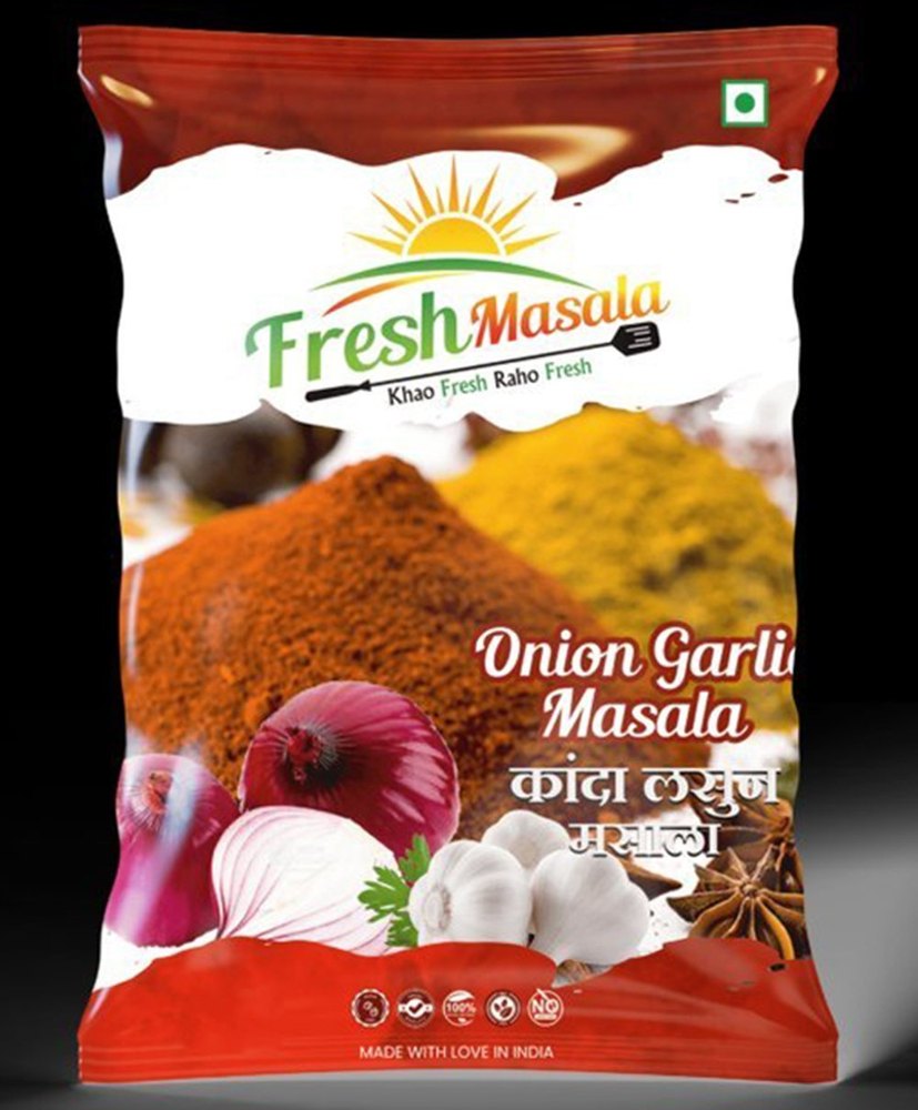 Fresh Masala Onion Garlic Masala, Packaging Size: 200 g, Packaging Type: Packets