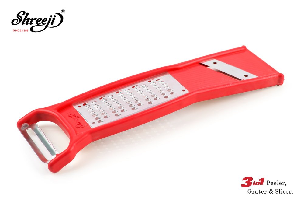 Green Plastic Vegetable Peeler & Grater, For Kitchen, 202