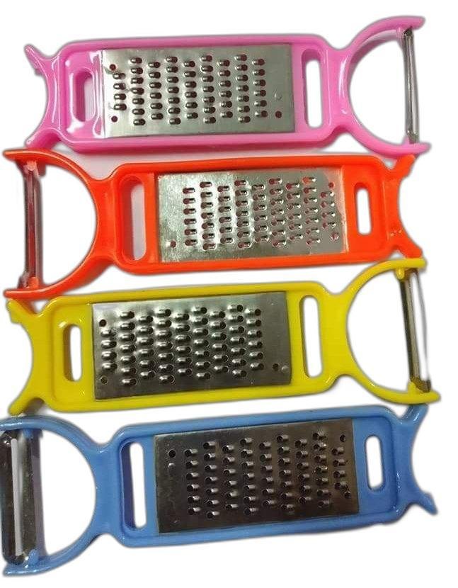 Gold Tree Multicolor Hand Cheese Grater With Peeler, Regular, Stain Lees Steel