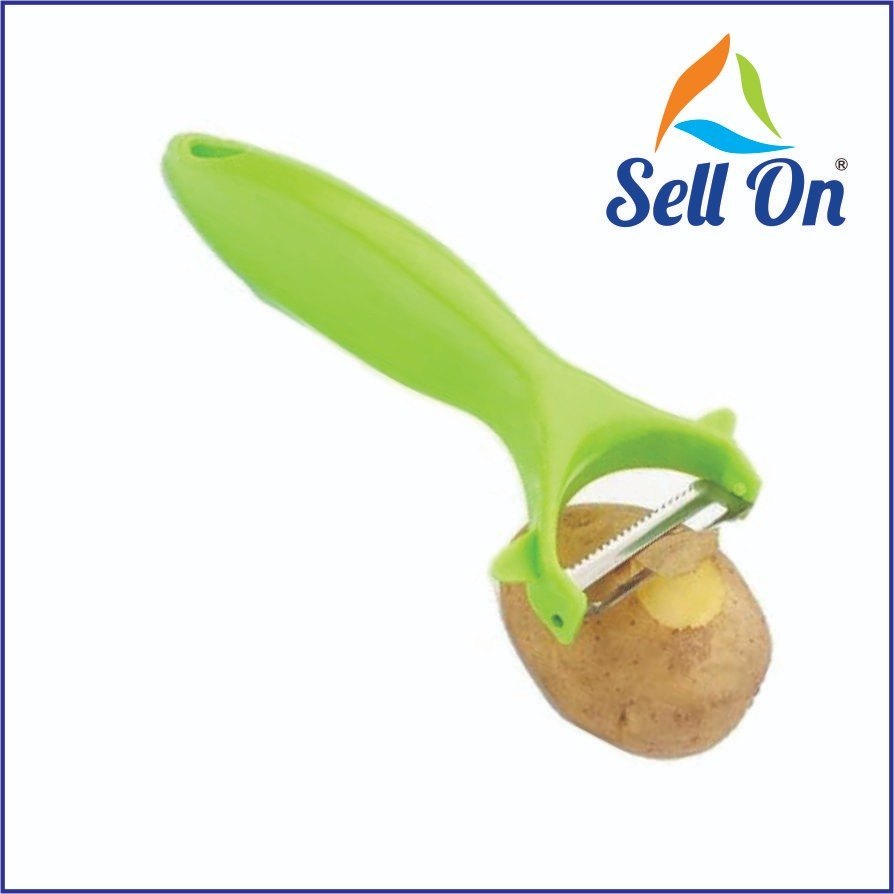 SELL ON Green Plastic Vegetable Peeler, Yas